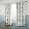 Catherine Lansfield Retro Circles Eyelet Lined Curtains -Home Comprehensive NAPTH SQ1 0000000029 MULTI RSr