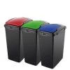 Addis Set Of Three 40-Litre Recycling Utility Bins -Home Comprehensive NAX9E SQ1 0000000029 MULTI SLf