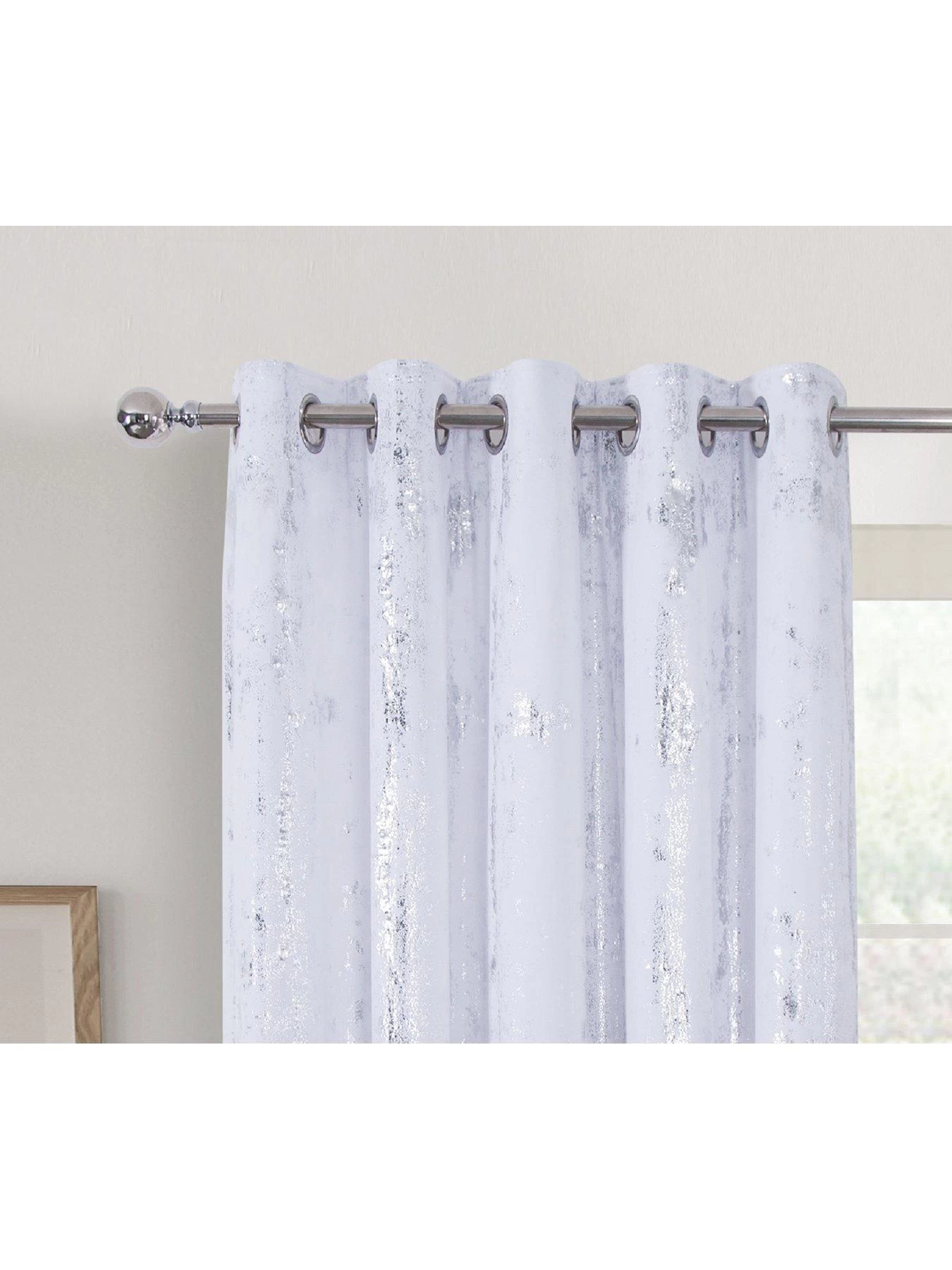Michelle Keegan Home Embossed Velvet Eyelet Interlined Curtains 4 Michelle Keegan Home Embossed Velvet Eyelet Interlined Curtains - Image 2