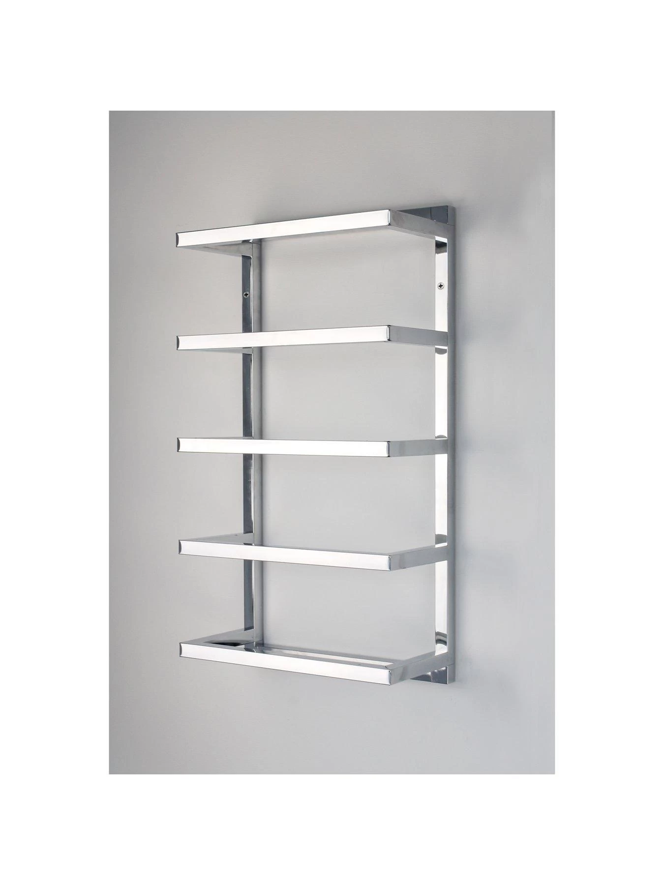 Lloyd Pascal 5-Tier Chrome Wall Towel Rail – Square Tube 4 Lloyd Pascal 5-Tier Chrome Wall Towel Rail – Square Tube - Image 2