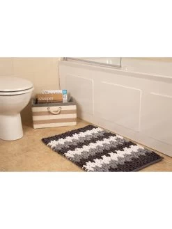 Croydex White And Grey Patterned Bath Mat -Home Comprehensive NQGWM SQ3 0000000088 NO COLOR SLd1