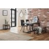 Julian Bowen Tribeca 120 Cm Dining Table + 2 Monroe Chairs + Bench -Home Comprehensive NTEUC SQ1 0000004181 OAK BLACK RSr