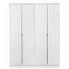 SWIFT Versailles Part Assembled 4 Door Wardrobe - FSC® Certified 2 SWIFT Versailles Part Assembled 4 Door Wardrobe - FSC® Certified -Home Comprehensive NWEWH SQ1 0000000013 WHITE SLf