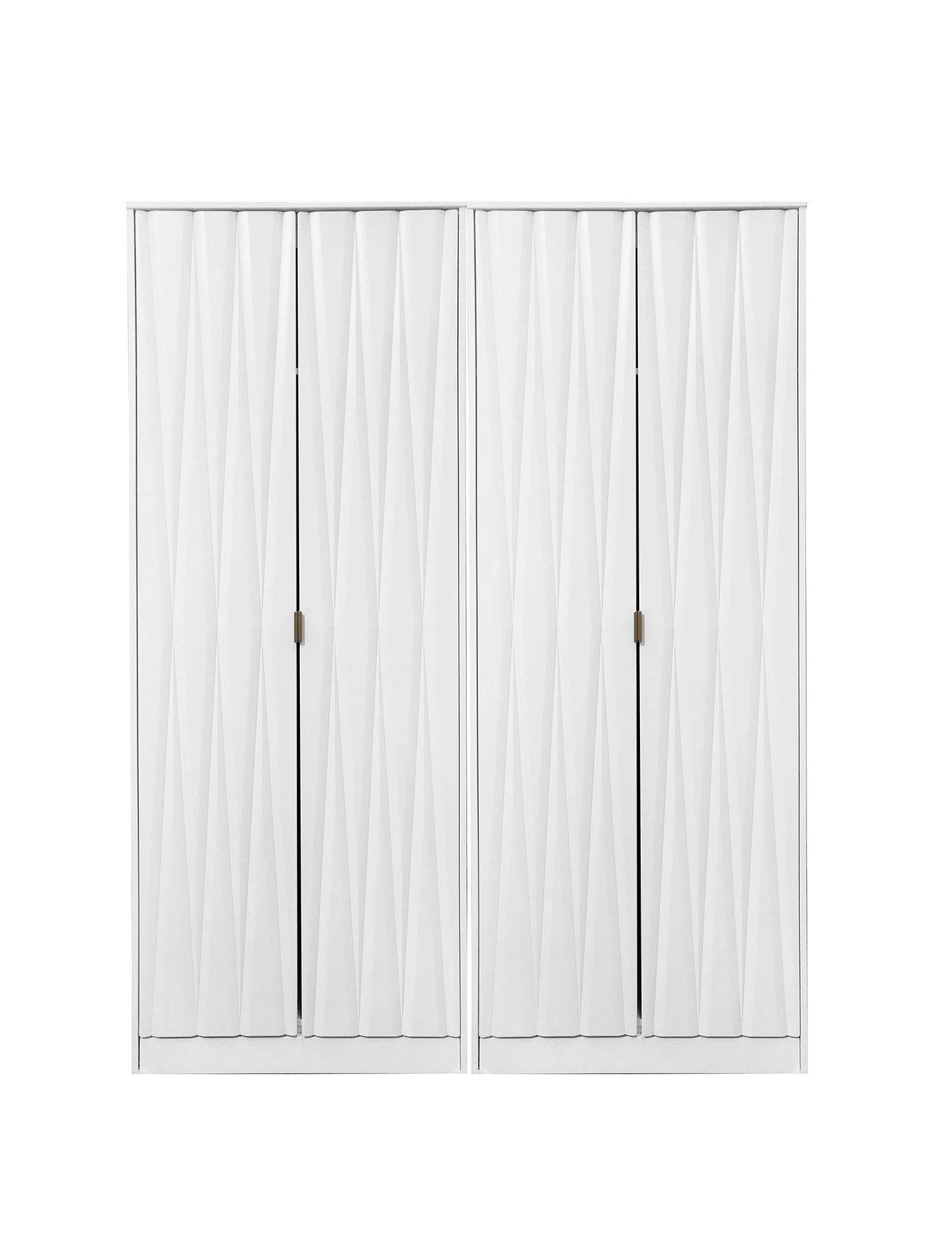 SWIFT Versailles Part Assembled 4 Door Wardrobe - FSC® Certified 3 SWIFT Versailles Part Assembled 4 Door Wardrobe - FSC® Certified