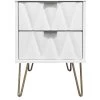 SWIFT Versailles Ready Assembled 2 Drawer Bedside ChestĀ - FSCĀ® Certified 2 SWIFT Versailles Ready Assembled 2 Drawer Bedside ChestĀ - FSCĀ® Certified -Home Comprehensive NWEXK SQ1 0000000013 WHITE SLf