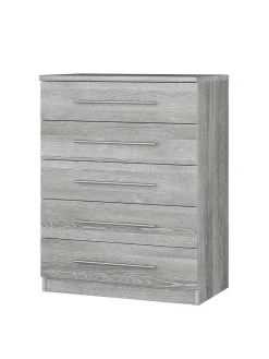 Very Home Home Essentials - Prague 5 Drawer Chest - FSC® Certified 10 Very Home Home Essentials - Prague 5 Drawer Chest - FSC® Certified -Home Comprehensive P43KL SQ3 0000000005 GREY SLa