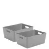 Wham Studio Storage Baskets (Set Of 2) - Grey -Home Comprehensive PDRD4 SQ1 0000000005 GREY SLf