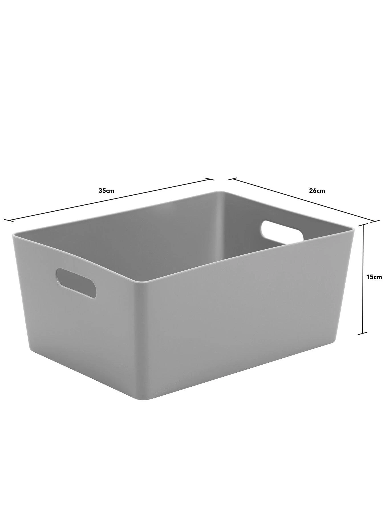 Wham Studio Storage Baskets (Set Of 2) - Grey 4 Wham Studio Storage Baskets (Set Of 2) - Grey - Image 2