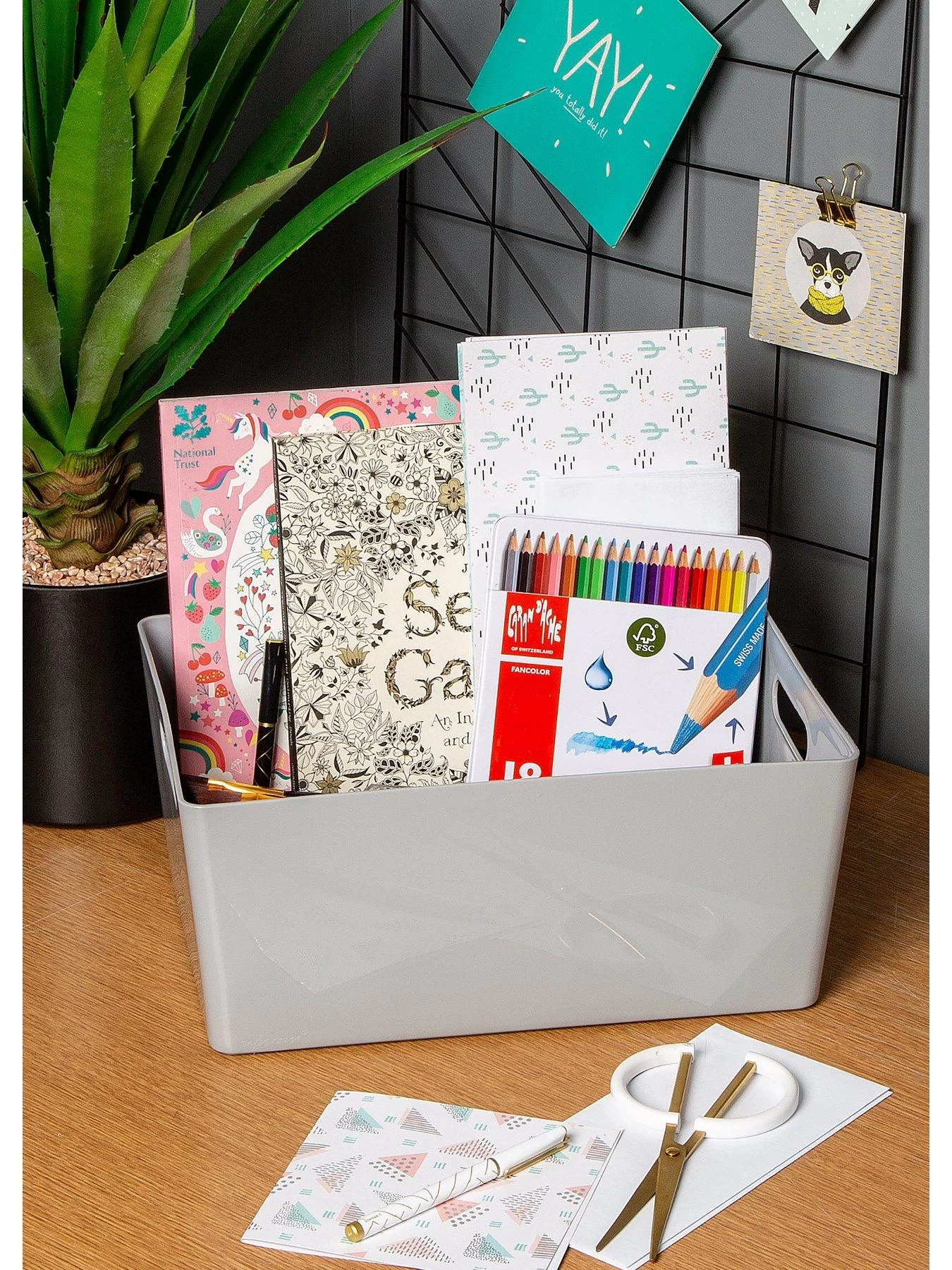 Wham Studio Storage Baskets (Set Of 2) - Grey 6 Wham Studio Storage Baskets (Set Of 2) - Grey - Image 4