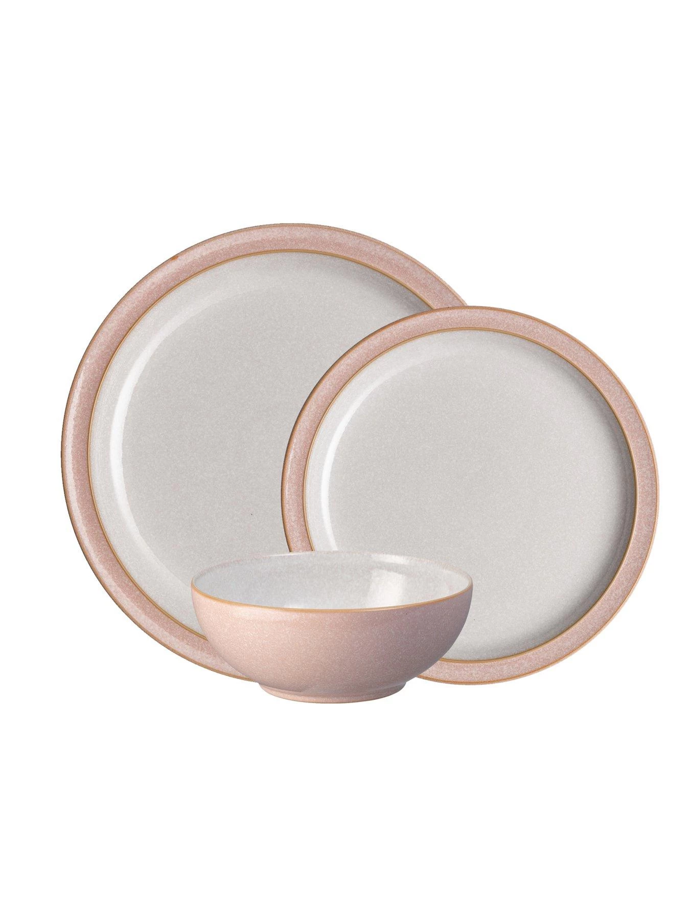 Denby Elements 12-Piece Dinner Service Set – Sorbet Pink 4 Denby Elements 12-Piece Dinner Service Set – Sorbet Pink - Image 2