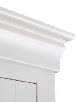 Julian Bowen Clermont 2 Door, 1 Drawer Wardrobe - White -Home Comprehensive PFV3Q SQ6 0000000013 WHITE SLd2
