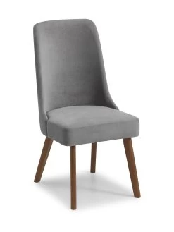 Julian Bowen Chelsea Large 120 Cm Glass Dining Table And 4 Huxley Chairs -Home Comprehensive PG3CH SQ4 0000006151 GREY WALNUT SLd