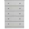 SWIFT Verve Ready Assembled 5 Drawer Chest - FSC® Certified -Home Comprehensive PG6HR SQ1 0000000005 GREY SLf