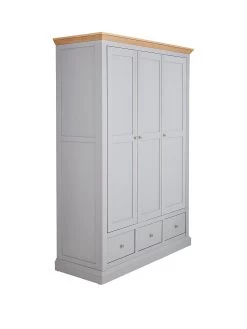 Very Home Hanna 3 Door, 3 Drawer Wardrobe -Home Comprehensive PG9YP SQ3 0000002974 GREY OAK TOPS SLa