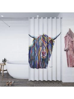 Croydex Steven Brown Angus McMoo Shower Curtain 13 Croydex Steven Brown Angus McMoo Shower Curtain -Home Comprehensive PGJXQ SQ6 0000000029 MULTI SLd4