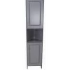 Lloyd Pascal Devonshire Tall Corner Bathroom Cabinet - Painted Grey -Home Comprehensive PGNMR SQ1 0000000005 GREY SLf