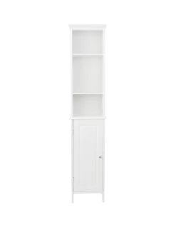 Lloyd Pascal Devonshire Tall Bathroom Cabinet - White
