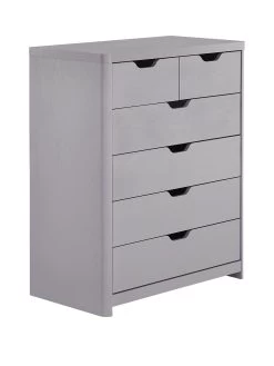 Very Home Aspen 4 + 2 Drawer Chest - Grey Oak Effect -Home Comprehensive PGNNA SQ3 0000006131 GREY OAK SLa