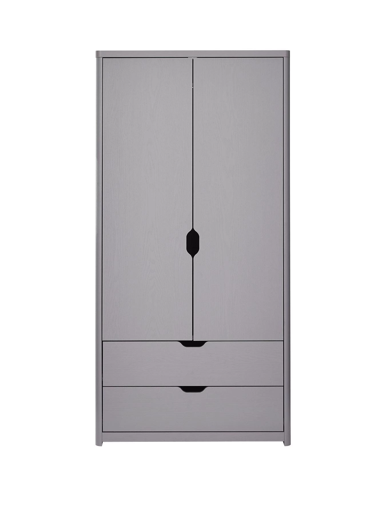 Very Home Aspen 2 Door, 2 Drawer Wardrobe - Grey Oak Effect 4 Very Home Aspen 2 Door, 2 Drawer Wardrobe - Grey Oak Effect - Image 2