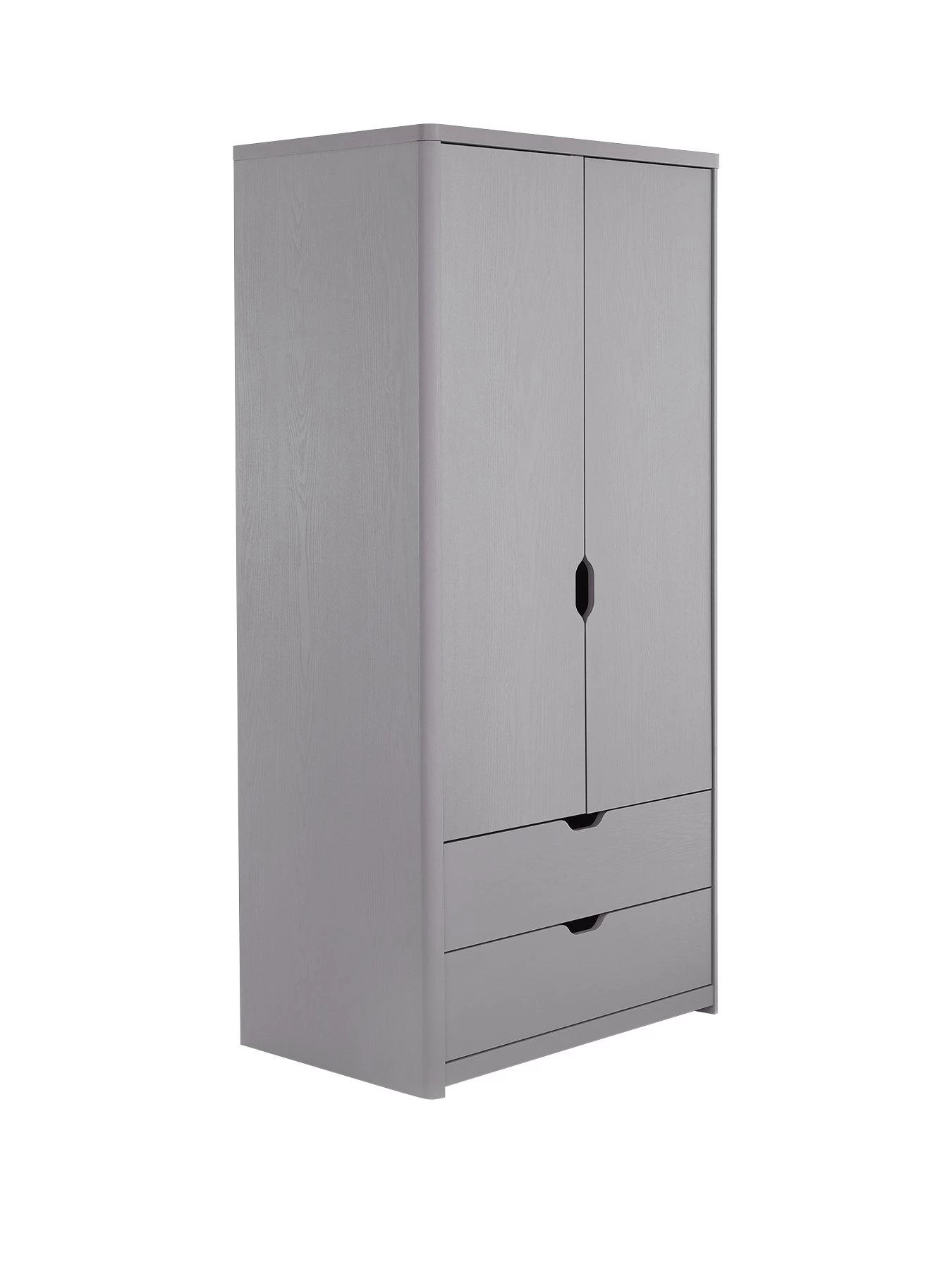 Very Home Aspen 2 Door, 2 Drawer Wardrobe - Grey Oak Effect 5 Very Home Aspen 2 Door, 2 Drawer Wardrobe - Grey Oak Effect - Image 3