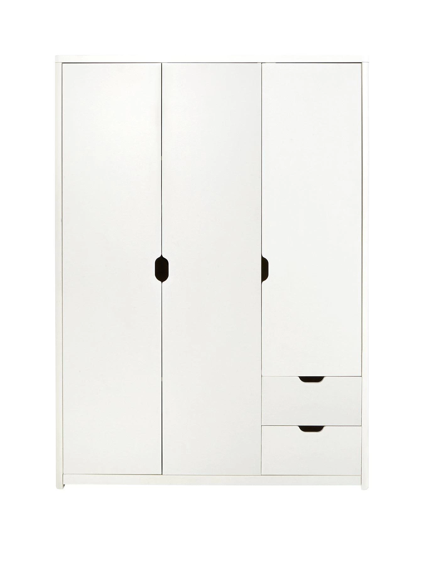 Very Home Aspen 3 Door, 2 Drawer Wardrobe - White Oak Effect 3 Very Home Aspen 3 Door, 2 Drawer Wardrobe - White Oak Effect