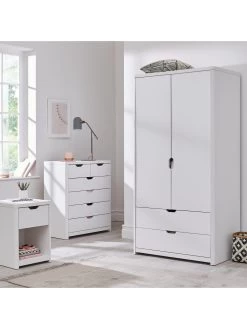 Very Home Aspen 3 Door, 2 Drawer Wardrobe - White Oak Effect 9 Very Home Aspen 3 Door, 2 Drawer Wardrobe - White Oak Effect -Home Comprehensive PJ36P SQ6 0000013026 WHITE OAK SLd2