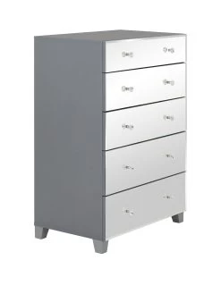 Very Home New Bellagio 5 Drawer Chest - FSC® Certified -Home Comprehensive PNQQ7 SQ3 0000014410 GREY MIRROR SLa