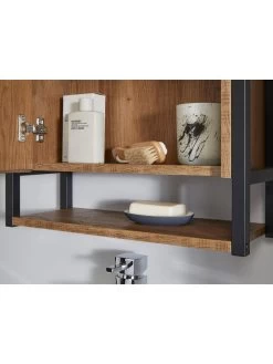 Lloyd Pascal Linley Single Mirror Bathroom Wall Cabinet -Home Comprehensive PTCR3 SQ4 0000000006 OAK SLd