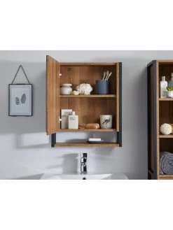Lloyd Pascal Linley Single Mirror Bathroom Wall Cabinet -Home Comprehensive PTCR3 SQ5 0000000006 OAK SLd1