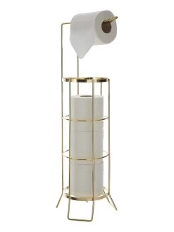 Premier Housewares Champagne Gold Toilet Roll Holder 9 Premier Housewares Champagne Gold Toilet Roll Holder -Home Comprehensive PXPR3 SQ3 0000000080 CHAMPAGNE SLd1