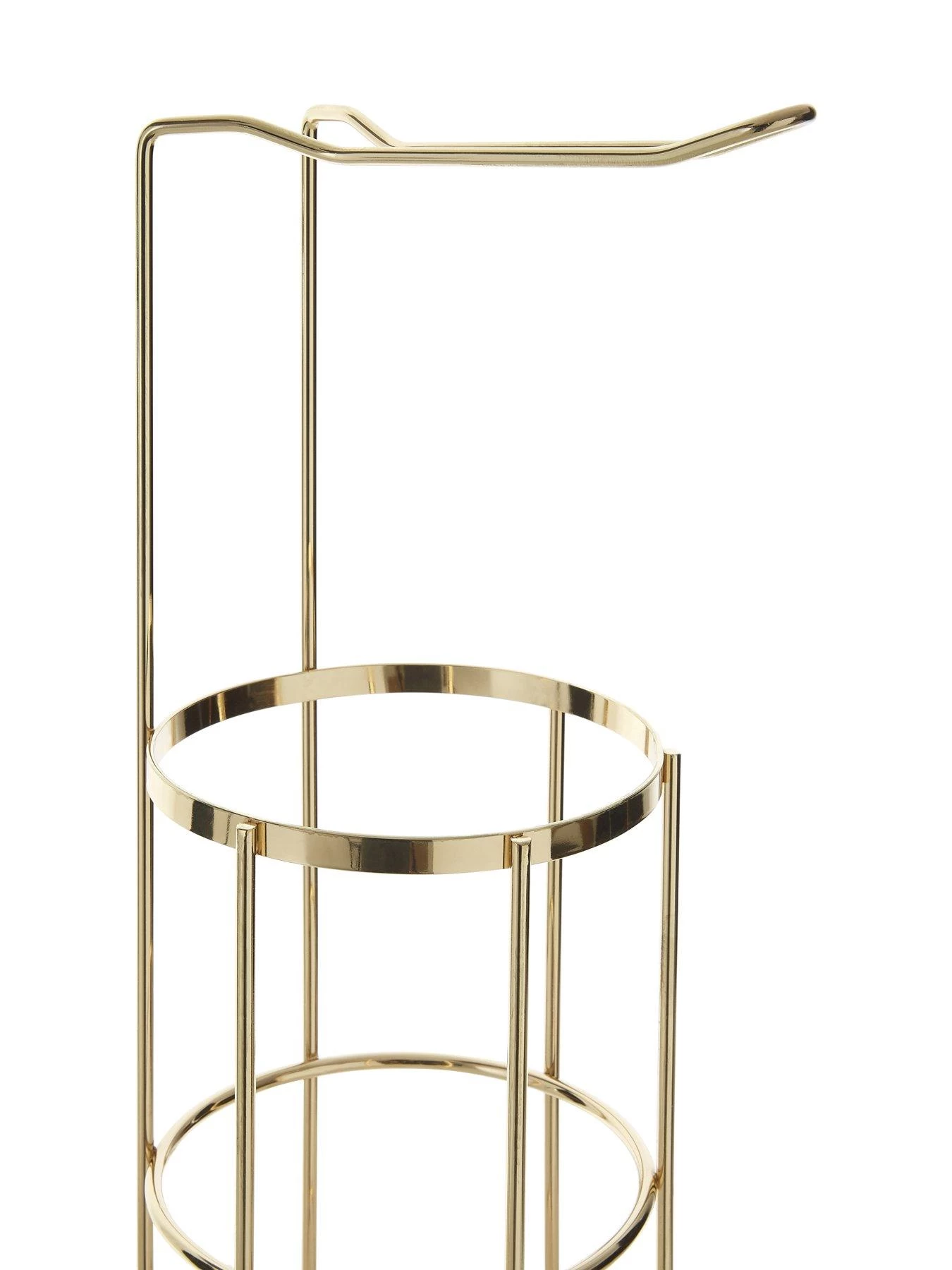 Premier Housewares Champagne Gold Toilet Roll Holder 6 Premier Housewares Champagne Gold Toilet Roll Holder - Image 4