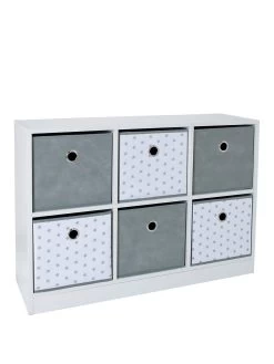 Lloyd Pascal 6 Cube Storage Unit With Stars 9 Lloyd Pascal 6 Cube Storage Unit With Stars -Home Comprehensive PXTHW SQ3 0000000444 GREY WHITE SLa