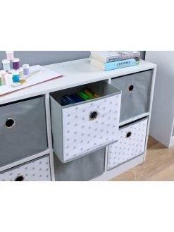 Lloyd Pascal 6 Cube Storage Unit With Stars 10 Lloyd Pascal 6 Cube Storage Unit With Stars -Home Comprehensive PXTHW SQ4 0000000444 GREY WHITE SLd