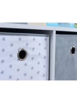 Lloyd Pascal 6 Cube Storage Unit With Stars 11 Lloyd Pascal 6 Cube Storage Unit With Stars -Home Comprehensive PXTHW SQ5 0000000444 GREY WHITE SLd1