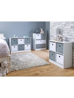 Lloyd Pascal 6 Cube Storage Unit With Stars 12 Lloyd Pascal 6 Cube Storage Unit With Stars -Home Comprehensive PXTHW SQ6 0000000444 GREY WHITE SLd2