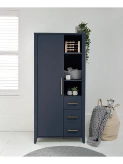 Mamas & Papas Melfi Storage Wardrobe - Midnight Blue -Home Comprehensive Q7X7V SQ6 0000000677 MIDNIGHT BLUE SLd2