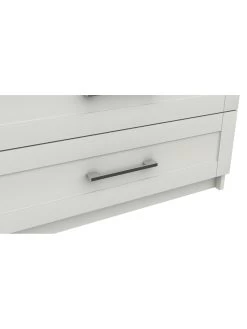 One Call Regal Ready Assembled 5 Drawer Chest -Home Comprehensive Q9PLH SQ6 0000000559 WHITE GLOSS SLd2