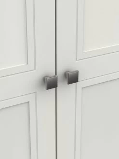 One Call Harris Part Assembled 4 Door Mirrored Wardrobe -Home Comprehensive Q9PNP SQ4 0000000013 WHITE SLd