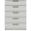 One Call Taylor Ready Assembled 5 Drawer Chest -Home Comprehensive Q9QWL SQ1 0000000013 WHITE SLf