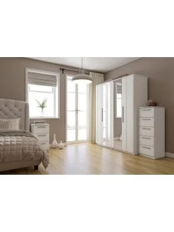 One Call Taylor Ready Assembled 5 Drawer Chest -Home Comprehensive Q9QWL SQ2 0000000013 WHITE RSr