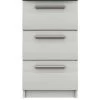 One Call Taylor Ready Assembled 3 Drawer Bedside Chest 1 One Call Taylor Ready Assembled 3 Drawer Bedside Chest -Home Comprehensive Q9QWM SQ1 0000000013 WHITE SLf
