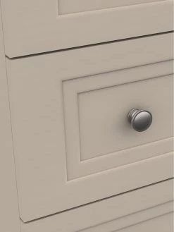 One Call Reid 3 Piece Ready Assembled Package - 5 Drawer Chest And 2 Bedside Cabinets -Home Comprehensive Q9QYD SQ5 0000000179 TAUPE SLd1