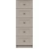 One Call Reid Ready Assembled 5 Drawer Tall Boy -Home Comprehensive Q9QYK SQ1 0000000179 TAUPE SLf