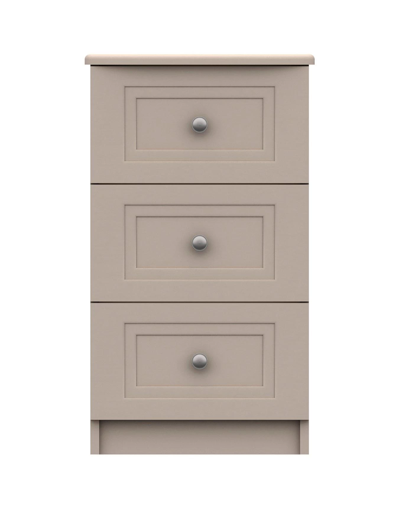 One Call Reid Ready Assembled 3 Drawer Bedside Chest 3 One Call Reid Ready Assembled 3 Drawer Bedside Chest