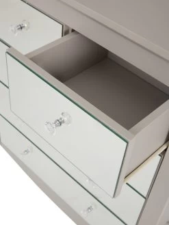 Very Home Sandy Mirrored 3 + 2 Drawer Chest -Home Comprehensive QAYFW SQ4 0000014410 GREY MIRROR SLd