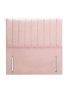 Shire Beds Liberty Velvet Divan Padded Headboard - Blush -Home Comprehensive QDDJN SQ4 0000000591 BLUSH SLd