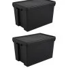 Wham Set Of 2 Heavy Duty Plastic Storage Boxes – 62 Litres Each 1 Wham Set Of 2 Heavy Duty Plastic Storage Boxes – 62 Litres Each -Home Comprehensive QDKXH SQ1 0000000088 NO COLOR SLf