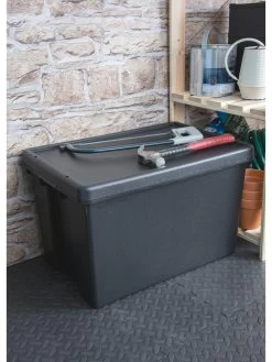 Wham Set Of 2 Heavy Duty Plastic Storage Boxes – 62 Litres Each -Home Comprehensive QDKXH SQ3 0000000088 NO COLOR SLd1