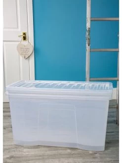 Wham Set Of 2 Clear Crystal Plastic Storage Boxes 10 Wham Set Of 2 Clear Crystal Plastic Storage Boxes -Home Comprehensive QDKY3 SQ4 0000000088 NO COLOR SLd2
