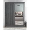 Very Home Camberley 2 Sliding Door Mirrored Wardrobe - Dark Oak Effect -Home Comprehensive QE7EY SQ2 0000000558 DARK OAK SLf